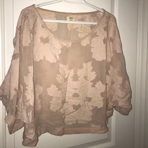 Wilfred blayze cropped silky shirt with floral